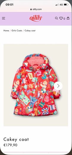 Oilily coat age 6 in excellent condition!!!