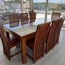 Solid Oak Table & Chairs Image 3