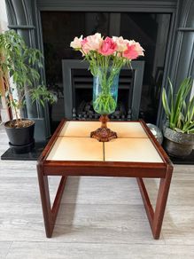 Mid Century Plant Side Coffee Table