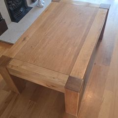solid wood coffee table