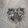 Silver brooch with marcasite Image 2