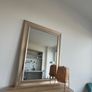 Big gold/silver wooden mirror Image 2