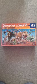 Dinosaur jigsaw and book
