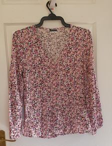 Size 10 / 38 - Lovely Floral Summer Blouse - #