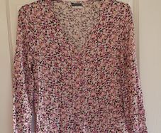 Size 10 / 38 - Lovely Floral Summer Blouse - #