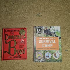 Bear Grylls survival camp and dangerous book for boys