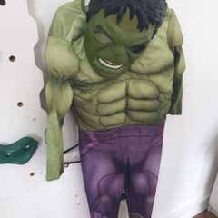 the Hulk halloween costume 7-8 plus mask Marvel