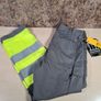 Snickers 6900 Service Hi Vis Trousers Cl1 Grey Yellow Size W 33 L 30 Brand New Image 5
