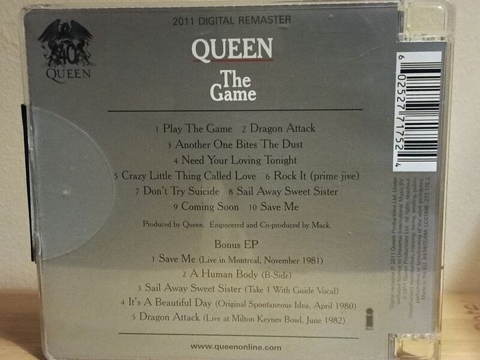 Queen The Game 2011 2 CD Deluxe Edition, Remastered