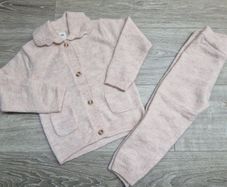 H&M Baby girl Pink knit set 18-24m