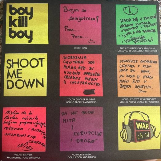 Boy kill boy shoot me down picture sleeve vinyl record single in vg + condition