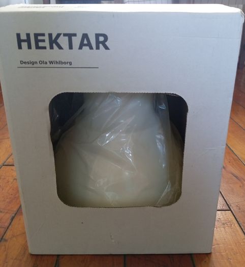 HEKTAR hanging pendant lamp 22cm white