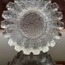 Heavy Glass Ashtray or Candle Holder made by Pukeberg Glasbruk Nybro Sweden Image 2