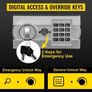 Digital Depository Safe 48 L Electronic Code Lock, Deposit Safe with Two Emergency Keys and Deposit Slot, Restaurant Safe Made of Carbon Steel, Depository Box for Home, Hotel and Office Image 4