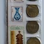 Egypt 6 coins & stamps vintage tourist set Image 3