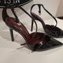 Zara black patent stiletto heels - size 39 Image 2