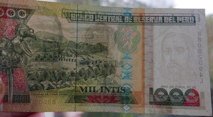 Variety of 10 Different Foreign Banknotes most of Peru