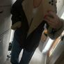 Brown Zara Leather winter pilot coat xs oversized fit Image 7
