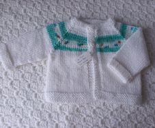 Hand Knit: Premature Baby Cardigans: 3.5-5.5 lbs