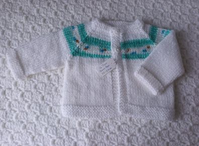 Hand Knit: Premature Baby Cardigans: 3.5-5.5 lbs