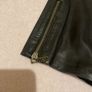 Ladies black real leather trousers Size 12 Image 2