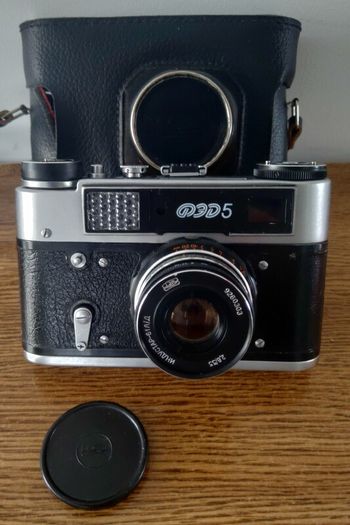 FED-5 Refurbished USSR Soviet Union Russian 35mm Rangefinder Serviced Film Camera 074506