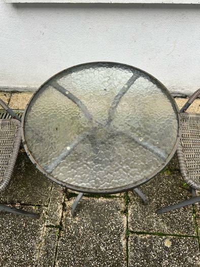 Outdoor table and chair