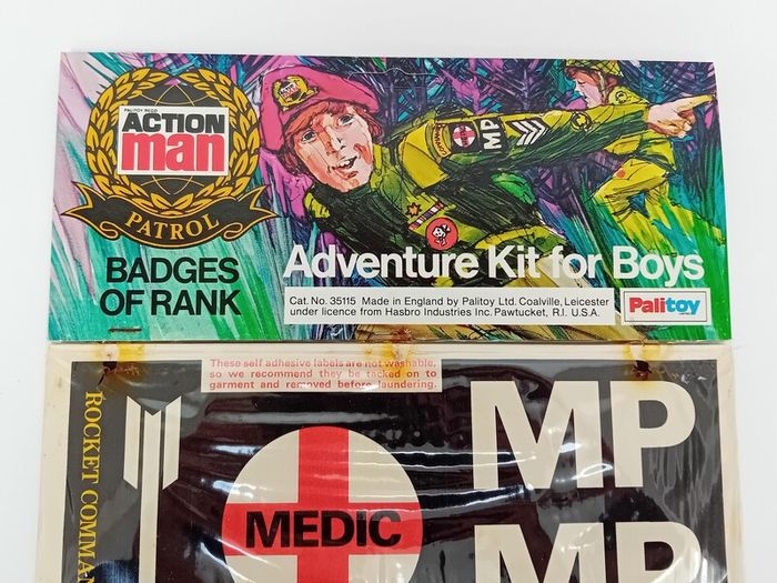 Palitoy Action Man Patrol Badges of Rank Adventure Kit for Boys