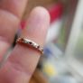 Vintage 9ct gold Garnet & Diamond Eternity Ring 1.0g Image 5