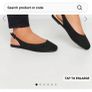 Brand New flat black suede sling backs Extra Wide Fit Image 2