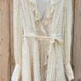 Zimmermann Ruffled metallic fil coupe silk-blend mini wrap dress Image 4