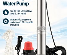 Deep Well Submersible Water Pump 750W  Borehole Farm Irrigation