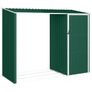 Garden Firewood Shed Green 245x98x159 cm Galvanised Steel Image 2