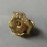 9ct Gold Jade Stud Earrings, Sterling Silver Backs, 1.4g Image 3