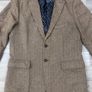 Vinegar Vines Wool Blend Herringbone Blazer Jacket Mens Medium Image 2