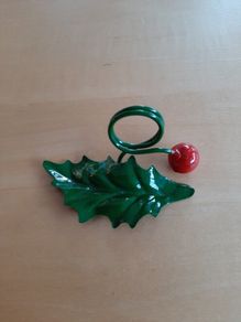 2026 Vintage holly menu holder