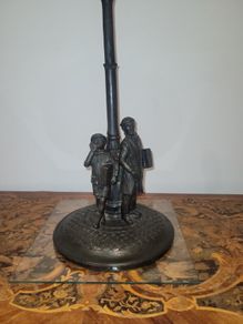 irish bronze lamp