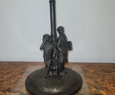 irish bronze lamp