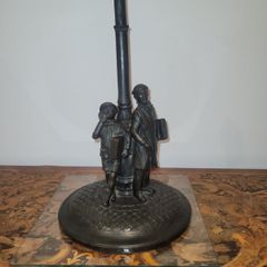 irish bronze lamp