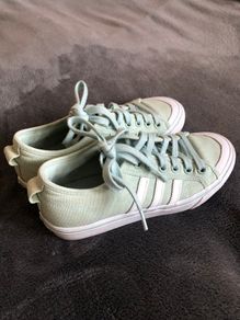 Adidas Originals Womens Nizza Trainers Ash Green/Footwear White
