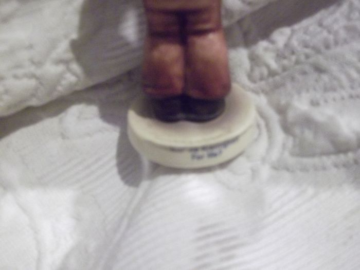2 hummel figurines real hummel but are signed  ski heil skiar and for me