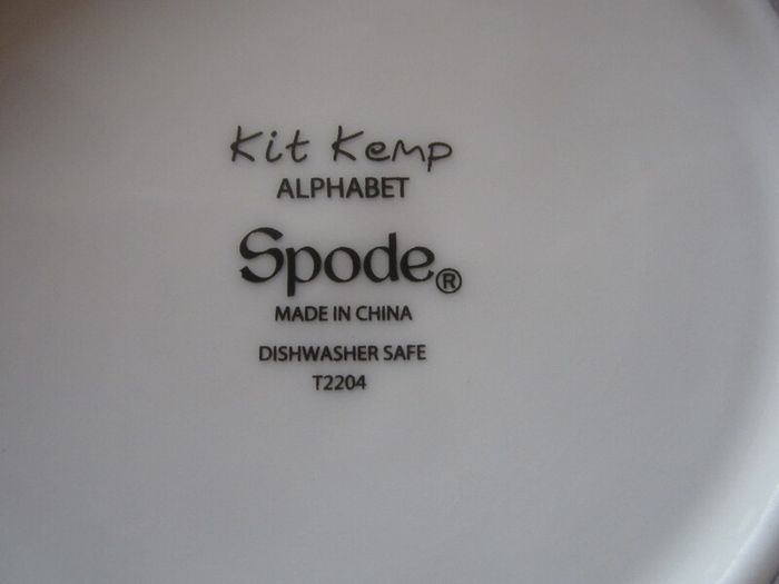 SPODE   alphabet mug       P