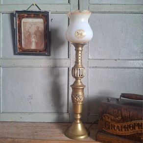 Brass Torchier Table Lamp