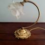 Art nouveau brass swan neck desk lamp Image 2