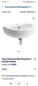 Brand New Wall Hung Basin 450mm