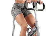 Smart Row N Ride Foldable Squat &amp; Rowing Machine Glute/Leg Trainer, 3 Squat Angles, 4-Lvl Resistance, SunnyFit App, 150 kg Capacity, Adjustable Seat/Handle, EZ-Storage