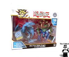 Yu-Gi-Oh! Battle Action Figures 2-Pack Blue-Eyes White Dragon And Gate Guardian 3.75in Battle Figures Brand New Sealed
