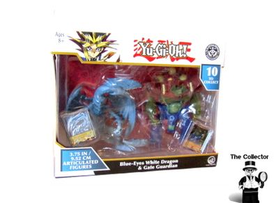 Yu-Gi-Oh! Battle Action Figures 2-Pack Blue-Eyes White Dragon And Gate Guardian 3.75in Battle Figures Brand New Sealed