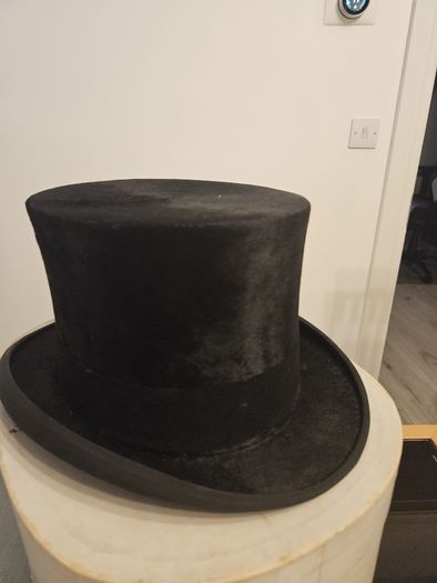 Vintage Antique Silk Top Hats Lock and Co London and Henry Heath