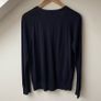 COS 100%  Wool V-Neck Cardigan Jumper with Pockets Dark Navy Blue Size S Excellent Condition Image 5